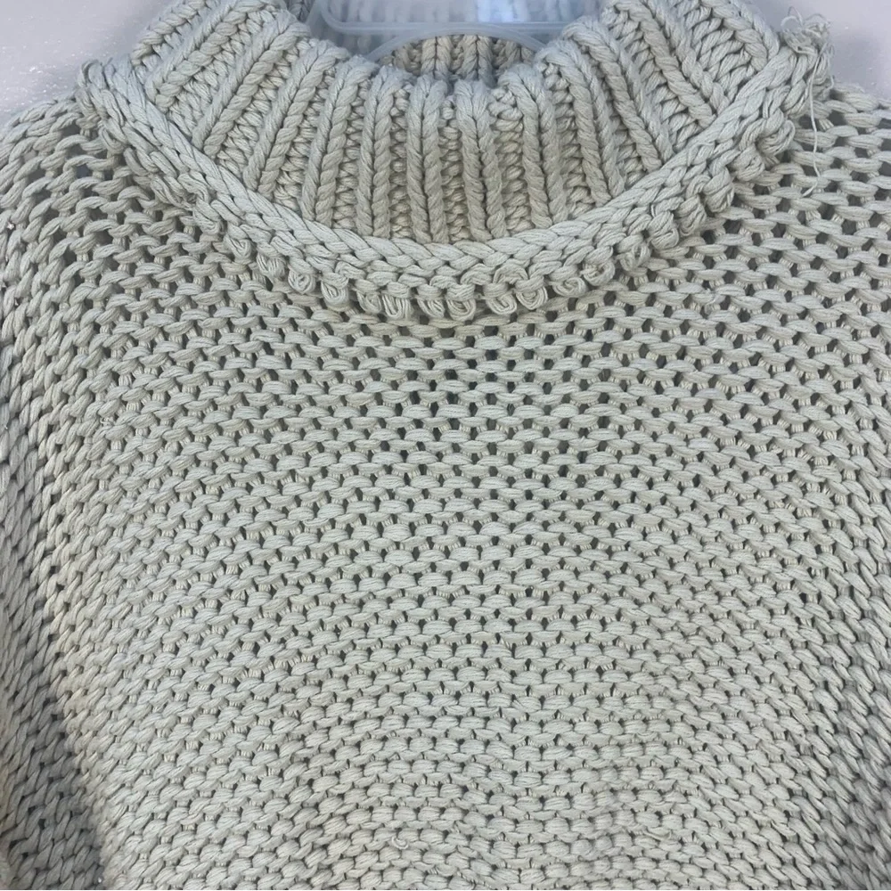 Free People My Only Sunrise Chunky Open Cable Knit Oversized Slouchy Sweater - Picture 12 of 16
